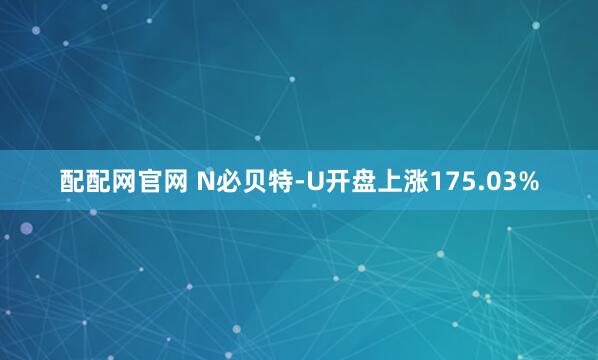 配配网官网 N必贝特-U开盘上涨175.03%